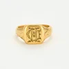 Bague Chevalière ancienne or jaune