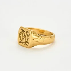 Bague Chevalière ancienne or jaune