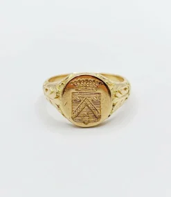 Bague chevalière antique or jaune