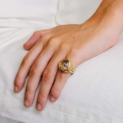 Bague Chevalière Coeur