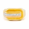 Bague chevalière diamant