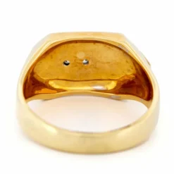 Bague chevalière diamant