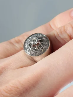 Bague Chevalière Diamants