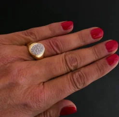 Bague Chevalière Diamants