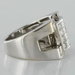 Bague chevalière Diamants