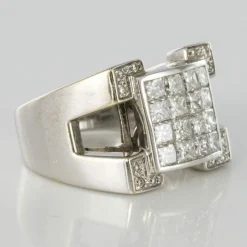 Bague chevalière Diamants
