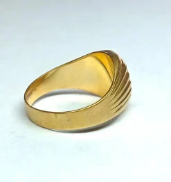Bague chevalière en or jaune