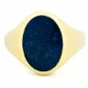 Bague chevalière lapis-lazuli