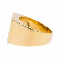 Bague Chevalière Or jaune Diamant