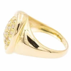 Bague Chevalière Or jaune Diamant
