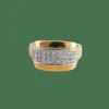 Bague Chevalière pavage 30 Diamants