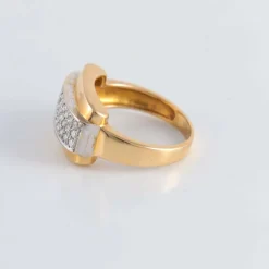 Bague Chevalière pavage 30 Diamants