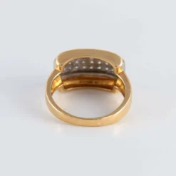 Bague Chevalière pavage 30 Diamants