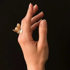 Bague chien et son collier diamants