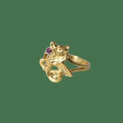Bague Chimère Or Jaune et Rubis