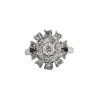 Bague Chou diamants or gris