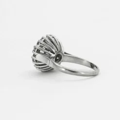 Bague Chou diamants or gris