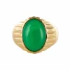 Bague chrysoprase chevalière