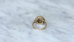 Bague Cible Belle Epoque Diamants et Rubis Calibrés