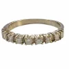 Bague cinquillo au design contemporain en or et diamants