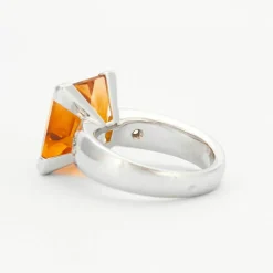 Bague Citrine Diamants