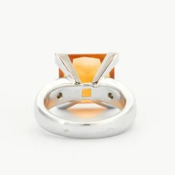 Bague Citrine Diamants
