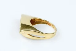 Bague citrine en or jaune 18 carats