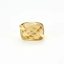 BAGUE CITRINE OR JAUNE