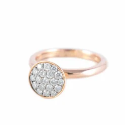 BAGUE "CÔNE" OR & DIAMANTS