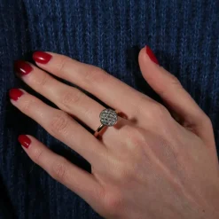 BAGUE "CÔNE" OR & DIAMANTS