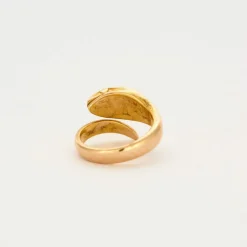 Bague cobra or jaune