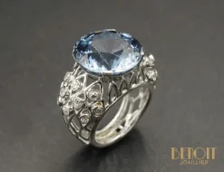 Bague Cocktail 1950 Topaze