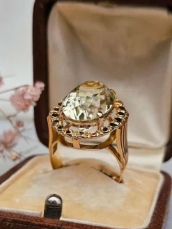 Bague cocktail Béryl vert