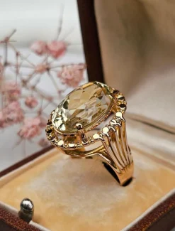 Bague cocktail Béryl vert