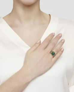 Bague cocktail diamant émeraude Legnazzi 4,50 carats