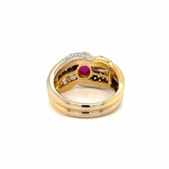 Bague cocktail Diamant Rubis