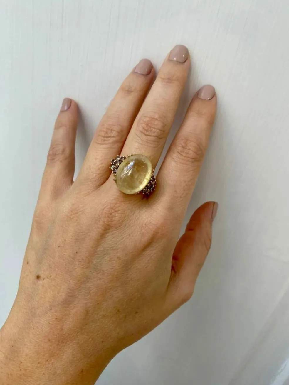 Bague cocktail Diamant Saphir