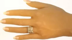 Bague cocktail diamants
