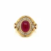 Bague cocktail Diamants Rubis