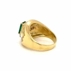 Bague cocktail Emeraude Diamants