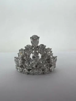 bague cocktail en diamant fantaisie couronne