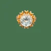 Bague cocktail en or jaune ornée d'une importante Aigue marine