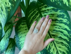 Bague cocktail fantaisie diamant