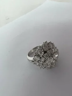 Bague cocktail fantaisie diamant