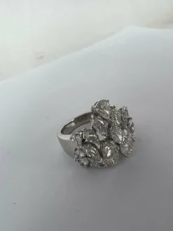 Bague cocktail fantaisie diamant