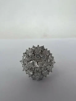Bague cocktail fantaisie diamant