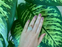 Bague cocktail fantaisie diamant