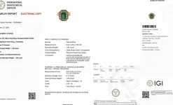 Bague cocktail française rétro or jaune diamants et émeraude certificat IGI