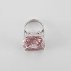 Bague cocktail Kunzite Or blanc