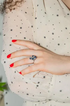 Bague Cocktail Or blanc Diamant